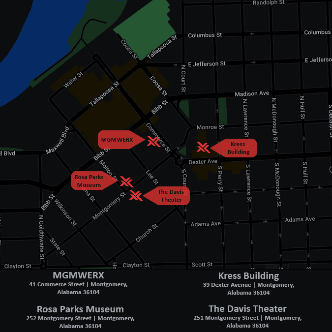 LEDxSi Map w Address